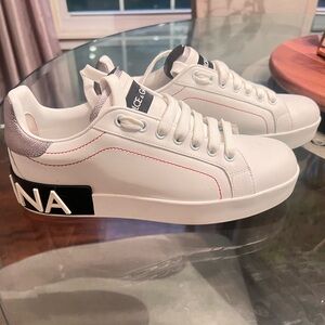 Dolce & Gabbana Calfskin nappa Portofino sneakers